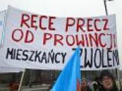 Manifestacja w obronie sądów.